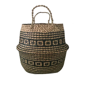 Handwoven Seagrass Tribal Basket / 01