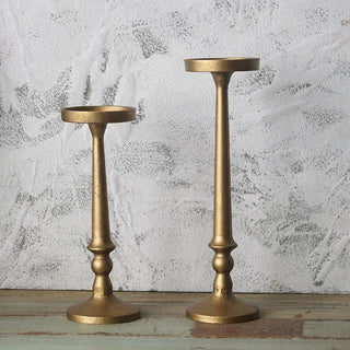 Iron Pillar Candle Holder / Gold