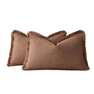 Rusty terracotta decorative pillow covers 30x50cm for modern, layered styling.