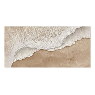 Abstract textured canvas wall art inspired by coastal waves Arkaim Home