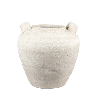 Almira Rustic Urn Vase / Beige 29cm