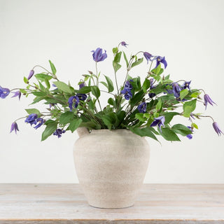 Almira Rustic Urn Vase / Beige 29cm