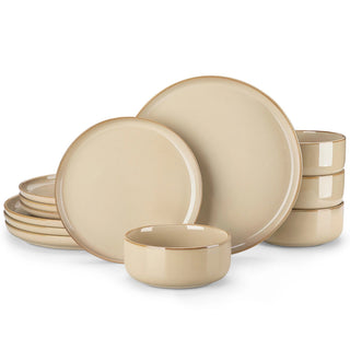 Ceramic Dinnerware Set / Beige