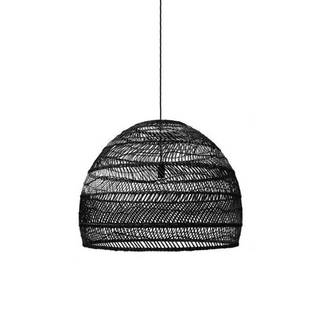 Mawar handwoven black rattan pendant lampshades – natural boho ceiling lights perfect for coastal, modern, Scandinavian, and rustic home decor. These eco-friendly hanging lamps add warmth and texture to living spaces, dining rooms, or bedrooms. Ideal for creating a cozy and stylish ambiance.