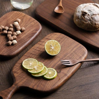 Black walnut wood chopping or serving boards in various shapes and sizes, Arkaim Home