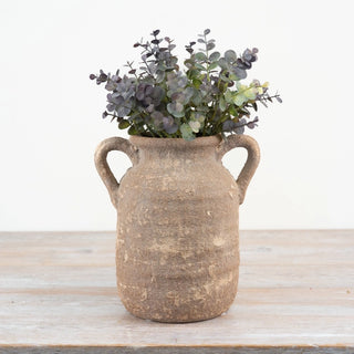Decorative pottery vase for modern, wabi-sabi and contemporary interiors.
