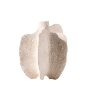 The Pontus Ceramic Vase, a decorative vase inspired by marine life, featuring an organic, coral-like shape with intricate textures and a matte off-white finish. This sculptural piece captures the fluidity of ocean waves, making it a perfect accent for coastal, Japandi, and minimalist interiors. Ideal as a standalone art piece or for dried floral arrangements.