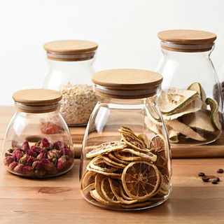 clear-glass-storage-jars-with-bamboo-lid-kitchen-canisters-pantry-storage-containers-tea-coffee-spices-snacks-pasta-storage-organisation
