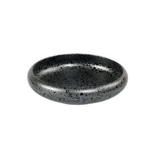 Endano artisanal coupe salad plate, handcrafted porcelain, perfect for soup, noodle bowls, and pasta dishes. This round, elegant plate is ideal for serving steak, salads, and a variety of meals with a unique, high-quality design. The artisanal craftsmanship makes it a standout piece for any dining occasion