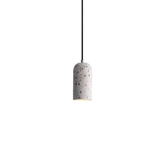 Concrete pendant light for industrial, minimalist and modern spaces.