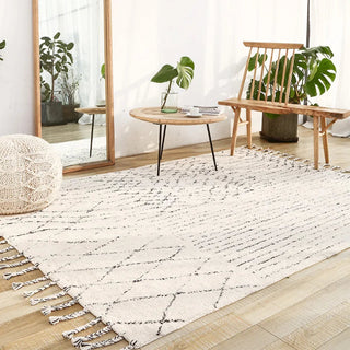 handmade-berber-moroccan-style-cotton-rug-with-braided-fringe-white-and-black-geometric-rug-ethnic-boho-scandi-nordic-interior-home-decor
