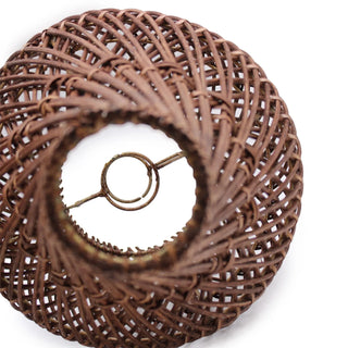 Handmade Rattan Table Lamp / Brown
