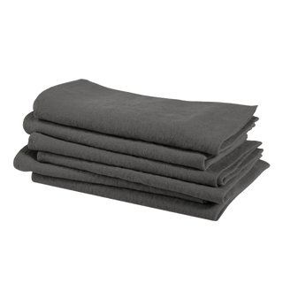 Dark Grey Linen Napkins for Kitchen and Bathroom Use, Elegant Drape and Natural Charm, Perfect for Dining Table and Home Décor – Soft, Durable, and Stylish Linen Tableware