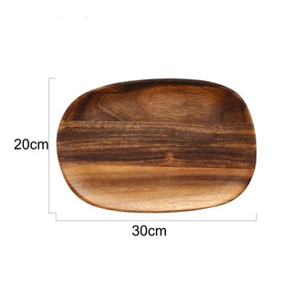 Rustic wooden serving dish with smooth finish, Arkaim Home