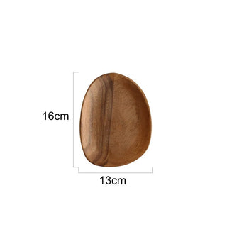 Wooden oval plate for modern table styling, Arkaim Home