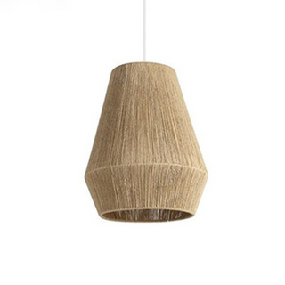 Sarinah khaki hemp rope pendant light – natural boho ceiling lights perfect for coastal, modern, Scandinavian, and rustic home decor. These eco-friendly hanging lamps add warmth and texture to living spaces, dining rooms, or bedrooms. Ideal for creating a cozy and stylish ambiance.