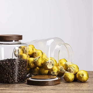 large-capacity-clear-glass-storage-jars-with-stacking-acacia-wood-lid-kitchen-canisters-pantry-storage-containers-tea-coffee-spices-snacks-pasta-storage-organisation
