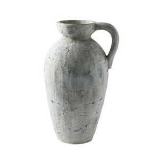 White stoneware ceramic vase – a natural, contemporary home décor accessory inspired by Wabi-Sabi aesthetics. Perfect for minimalist and rustic interiors. Display with dried flowers or as a standalone statement piece. Shop natural homeware.