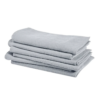Light Grey Linen Napkins for Kitchen and Bathroom Use, Elegant Drape and Natural Charm, Perfect for Dining Table and Home Décor – Soft, Durable, and Stylish Linen Tableware