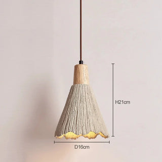 Modern concrete pendant lights for kitchen or bedroom.