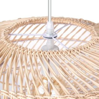 Melati handwoven rattan pendant lampshades – natural boho ceiling lights perfect for modern, Scandinavian, and rustic home decor. These eco-friendly hanging lamps add warmth and texture to living spaces, dining rooms, or bedrooms. Ideal for creating a cozy and stylish ambiance.