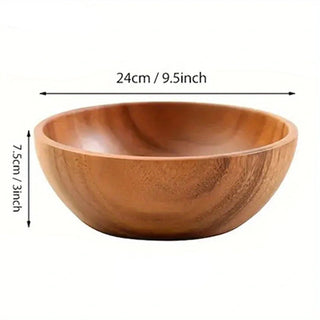 Large wooden salad bowl, Arkaim Home