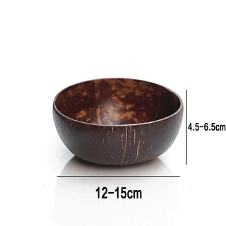 Natural coconut shell bowl, Arkaim Home