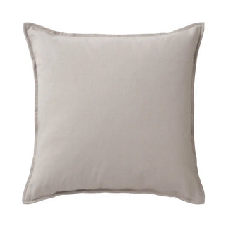 Plain natural linen cushion for modern,  layered styling.