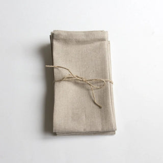 Handmade linen napkins for natural table styling.