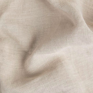 Natural linen duvet cover in warm beige tone with a soft, breathable and textured finish.