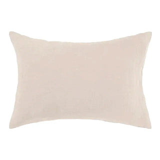 Natural pure linen standard pillowcase with envelope closure, available from Arkaim Home in a variety of sizes and soft, pastel colours. Perfect for styling a relaxed, all-season bedroom look.