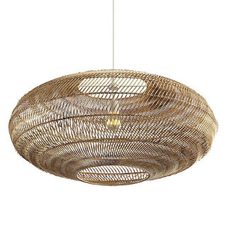 Melati handwoven rattan oval pendant lampshades – natural boho ceiling lights perfect for modern, Scandinavian, and rustic home decor. These eco-friendly hanging lamps add warmth and texture to living spaces, dining rooms, or bedrooms. Ideal for creating a cozy and stylish ambiance.