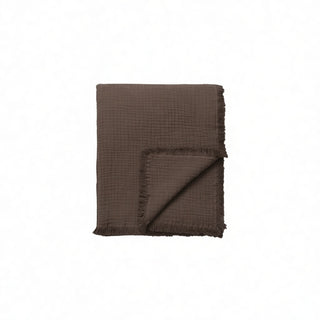 Reu Fringed Cotton Throw / Cacao
