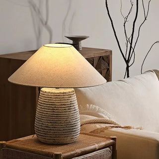 Minimalist Romo Table Lamp in Japandi interior.