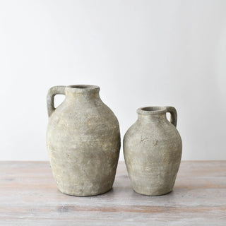 Rustic terracotta jugs for styling in modern, minimalist and contemporary interiors.