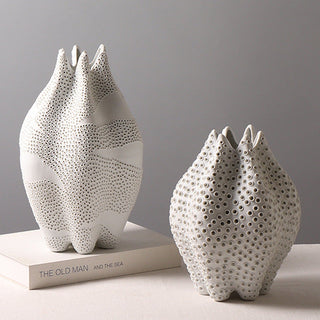 Handcrafted Sango Vase – nature-inspired ceramic art with a coral-like design, perfect as a centrepiece or stand-alone statement. Perfect for minimalist, wabi sabi and coastal decor styles.