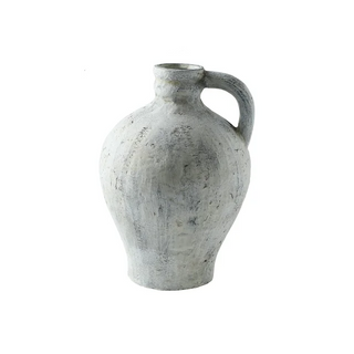 White stoneware ceramic vase – a natural, contemporary home décor accessory inspired by Wabi-Sabi aesthetics. Perfect for minimalist and rustic interiors. Display with dried flowers or as a standalone statement piece. Shop natural homeware now!