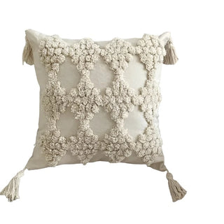 Cotton-Tufted-Cushion-Cover-Tasselled-Boho-Coastal-Nordic-Decorative-Throw-Pillows-Natural-Home-Decor