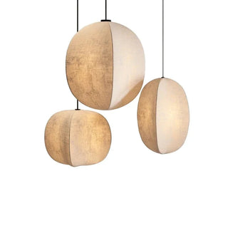 wabi-sabi-linen-fabric-pendant-lights-bedroom-living room-ceiling-lights-nordic-style-pendant-natural-homeware-natural-wabi-sabi-zen-home-decor