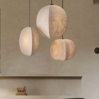 wabi-sabi-linen-fabric-pendant-lights-bedroom-living room-ceiling-lights-nordic-style-pendant-natural-homeware-natural-wabi-sabi-zen-home-decor