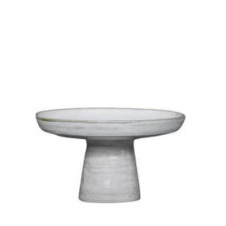 white-handmade-coarse-pottery-pedestal-serving-tray-high-foot-dish-display-stand-fruit-bowl-decorative-home-ornament-accessory