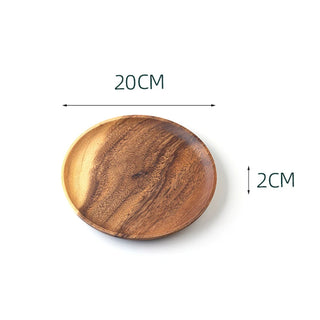 Japanese-inspired wooden serving plate for modern dining, Arkaim Home