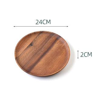 Natural wood plates for snacks, meals and everyday use, Arkaim Home
