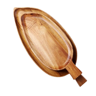 Acacia-Wood-Leaf-Serving-Decorative-Tray-Natural-Home-Decor-Creative-Breakfast-Wooden-Plate-Sushi-Dessert-Fruit