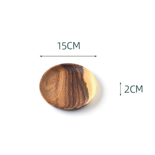 Round wooden plate for natural table styling, Arkaim Home