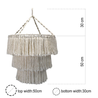 Handwoven Macrame Chandelier / Black
