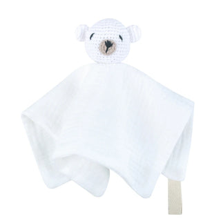 Little Bear Crochet Comforter / White