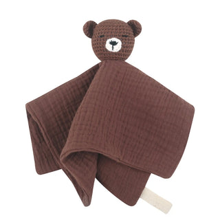 Little Bear Crochet Comforter / Dark Brown
