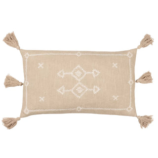 Tala Tasselled Cushion Cover / Beige 30x50cm