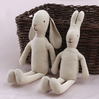 Milo Cotton Rabbit Plush Toy in Small and Large Size – soft, long-legged cotton rabbit ideal for cuddling, playtime, or nursery decoration.